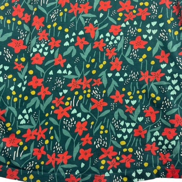 Hanna Andersson Holiday Print Dress in Cotton Jersey Size 5 - Picture 2 of 3